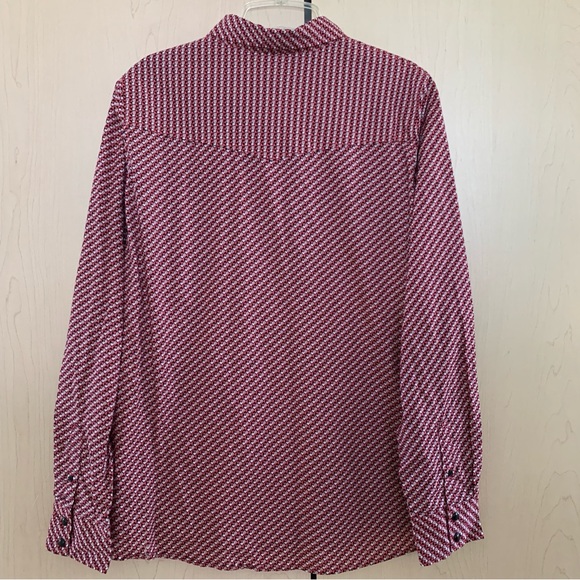 CINCH Shirt Women's Long Sleeve Snap Up Geometric Pink‎ Size  XXL - Picture 2 of 16